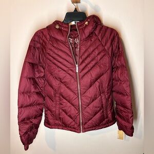 MICHAEL Michael Kors Burgundy Puffer Jacket